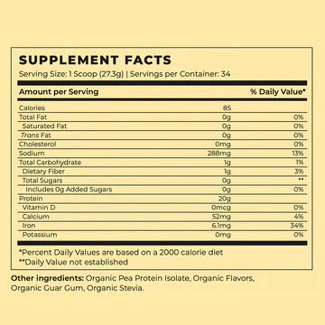 Future Kind+ Organic Vegan Protein Powder - Vanilla Flavored 2 Future Kind+ Organic Vegan Protein Powder - Vanilla Flavored - Image 2