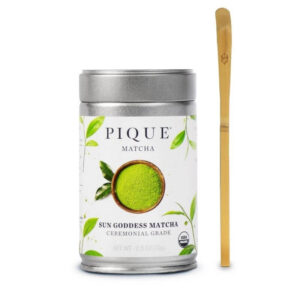 Pique Tea Sun Goddess Matcha Tin + LIMITED Pique Bamboo Scoop