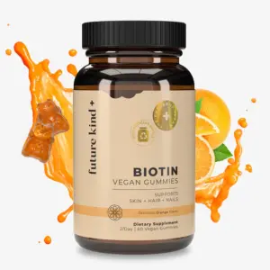 future kind+ Vegan Biotin Nail, skin & Hair Growth Gummies
