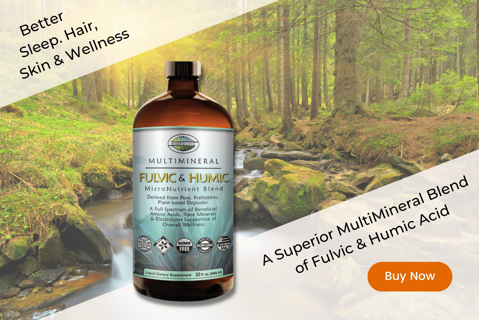 Biofulvic's MultiMineral Fulvic & Humic MicroNutrient Blend