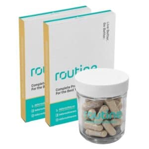 Routine combine the most effective strains of probiotics with ashwagandha in a slow-release capsule to ensure maximum absorption.