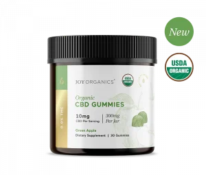 Joy Organics Organic CBD Gummies — Green Apple — 30 Pack 10mg