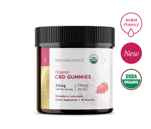Joy Organics Strawberry Lemonade CBD Gummies