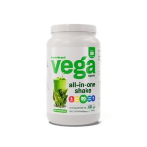 Vega One Organic All-in-One Shake - Plant-Based Plain 17 - 20 Serving Tub