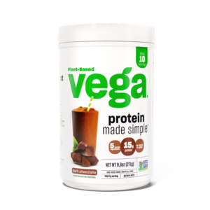 Vega Protein Made Simple - Plant-Based Protein Powder Dark Chocolate 10 Serving Tub