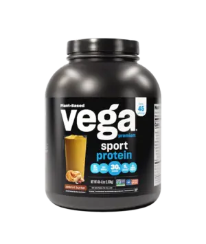 Vega Sport® Premium - Plant-Based Protein Powder - Peanut Butter 45 Serving Tub