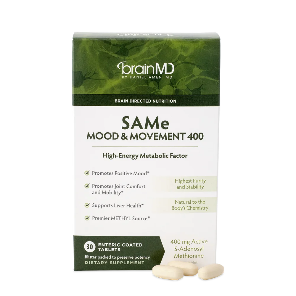 BrainMD SAMe Mood and Movement 400 1 SAMe Mood and Movement 400