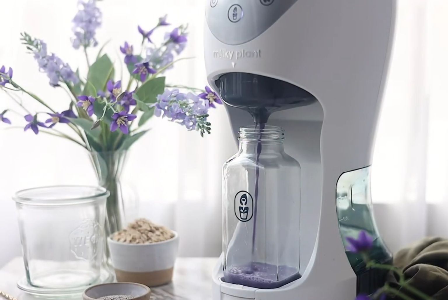 Blueberry Almond Oat Milk & Overnight Oats Recipe for Your Milky Plant