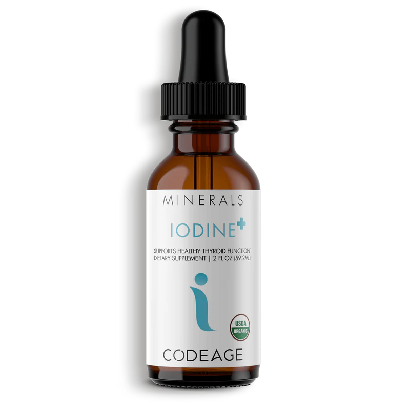 Codeage USDA Organic Iodine Drops - Pure Iodine Liquid - Vegan Thyroid Supplement 2 fl oz 1 Codeage USDA Organic Iodine Drops - Pure Iodine Liquid - Vegan Thyroid Supplement 4 fl oz