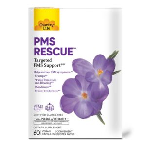 Country Life PMS Rescue 60 Vegan Capsules
