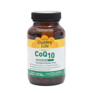Country Life Simply CoQ10 100 mg - 120 Vegan Softgels