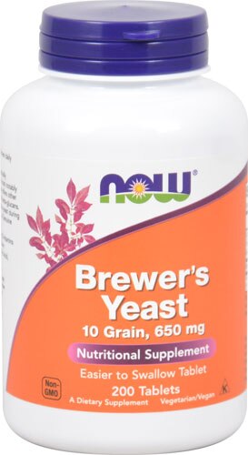 NOW Brewer's Yeast 650 mg - 200 Tablets 1 NOW Brewer's Yeast 650 mg - 200 Tablets