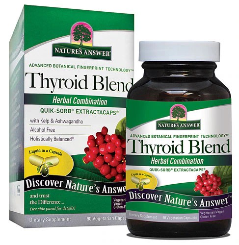 Nature's Answer Thyroid Blend 90 Vegetarian Capsules 1 Nature's Answer Thyroid Blend 90 Vegetarian Capsules
