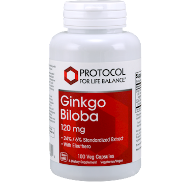 Protocol for Life Balance - Ginkgo Biloba 120 mg 100 vcaps 1 Protocol for Life Balance - Ginkgo Biloba 120 mg 100 vcaps