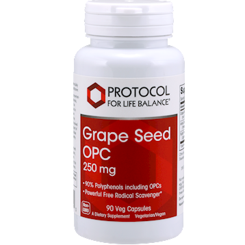 Protocol for Life Balance - Grape Seed OPC 250 mg 90 vcaps 1 Protocol for Life Balance - Grape Seed OPC 250 mg 90 vcaps