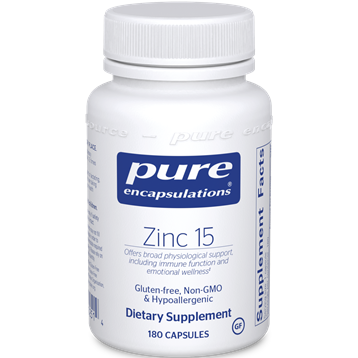 Pure Encapsulations - Zinc 15 180 vcaps 1 Pure Encapsulations - Zinc 15 180 vcaps